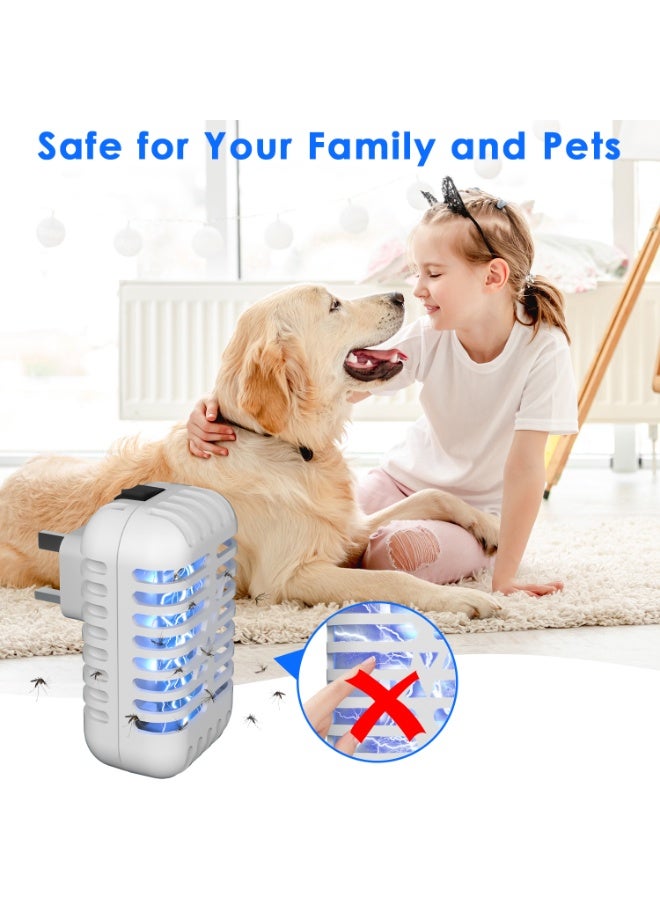 Yakiter Mosquito Killer Lamp,Fly Zapper with UV Light,Electric Mosquito Bug Zapper,Insect Trap Lamp, Indoor Plug-in Mosquito Repellent Device for Home, Bedroom, Kitchen, Office（White） - Image 4